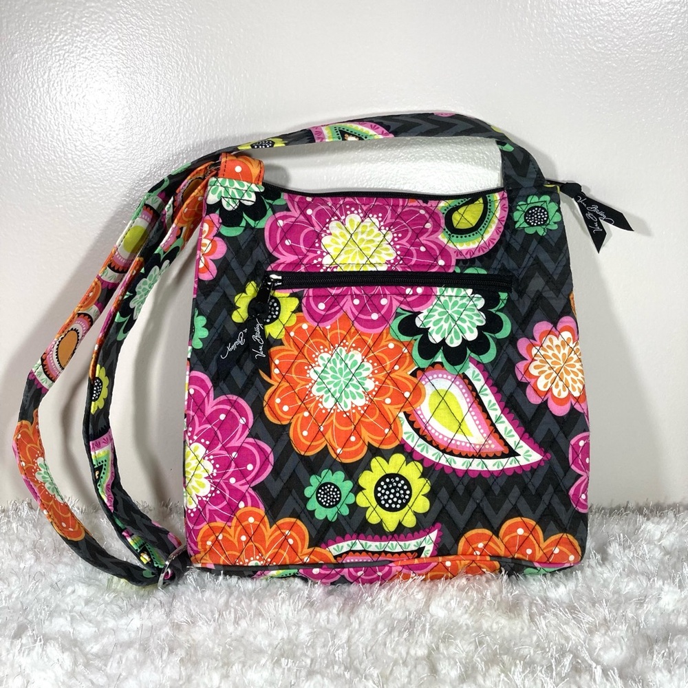 Vera Bradley Triple Zip Hipster Bag in Ziggy Zinnia Pattern